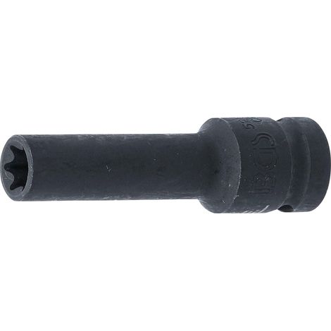 Llave de vaso de impacto E-Torx, larga entrada 12,5 mm (1/2") E12 (1/3)