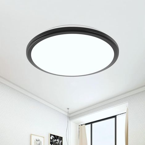 COMELY Plafonnier LED Rond 24W - Blanc Froid 6500K, 2000LM, Étanche IP54, Idéal pour Salle de Bain, Salon, Chambre, Cuisine (1/5)