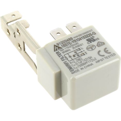 Soppressore di interferenze 0,1µf 2x0,027µf per lavastoviglie candy
