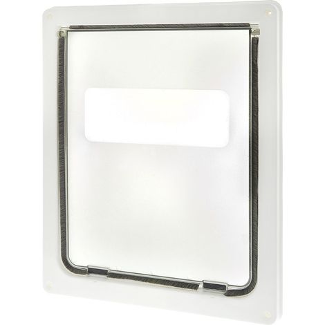 Porta basculante per muri modello Go Go per gatti grandi - Bianco (1/2)