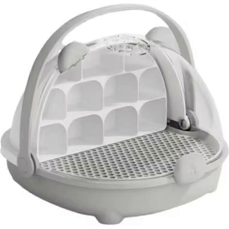Boîte d'élevage de vers à soie ventilée, poignée pliable, porte d'observation, salle d'observation des vers à soie, cage d'habitat pour insectes en plastique (1/5)