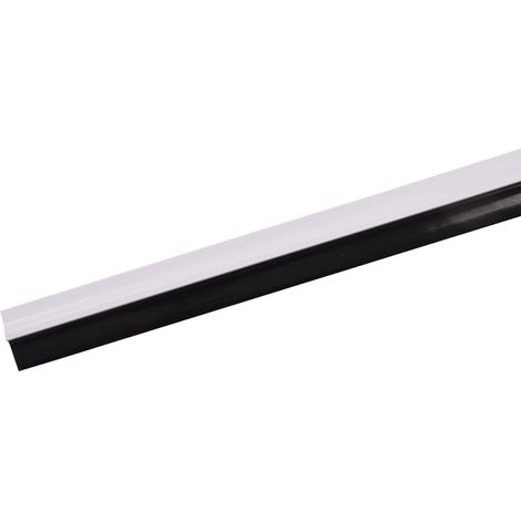 Türbodendichtung 100cm Bürstendichtung Gummidichtung Türdichtung Zugluftstopper - 75029-Gummi weiß