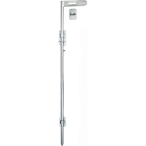 Verrou coulissant pour bas de porte - 800 / 14 g - 180 mm - Galvanisé (1/4)