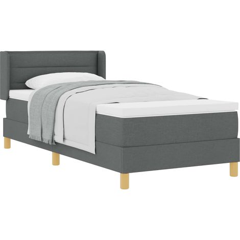 Maison Exclusive - Boxspringbett mit Matratze Dunkelgrau 200 x 80