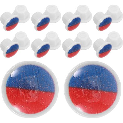 20 Pièces Caches-boutons de Robinet Rouge et Bleu, 7mm, Plastique (1/5)