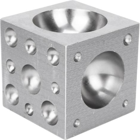 Bloc de formage carré professionnel pour bijoux - Outil de façonnage métal 60x60mm (1/5)