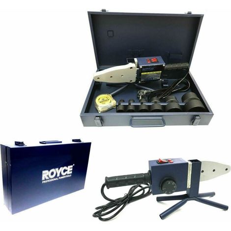 SALDATORE POLIFUSORE 1600W PER SALDATURA TUBI PLASTICA PVC PVDF 6 MATRICI (1/2)