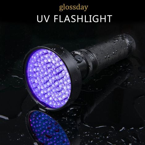 Lampe à lumière noire UV, 100 LED pour détecter insectes et scorpions, lampe de chasse nocturne (1/5)