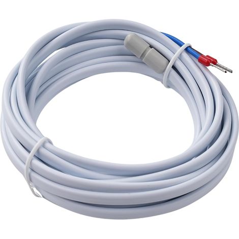 Sonde de Thermostatique de Chauffage Par Le Sol,Accessoire Thermostat de Chauffage Par Le Sol,Câble De Sonde De Température de Sol 3 Mètres (1/5)