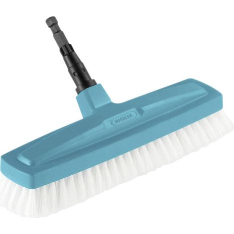 Gardena – Balai-brosse combisystem 30 cm – Poils flexibles en polypropylène – Tête en plastique résistant aux chocs – Pour surfaces humides et poussières incrustées