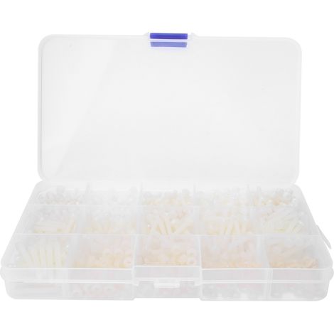 Vis Pan Tête Plate Nylon M3 - 5 mm à 25 mm avec Rondelles et Écrous - Lot de 600 Pièces (1/5)