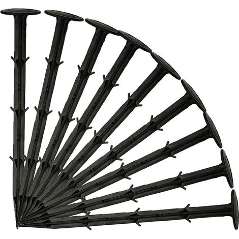 Piquets de jardin 20 cm en plastique, lot de 20 pour filets et clôtures de jardin (1/5)