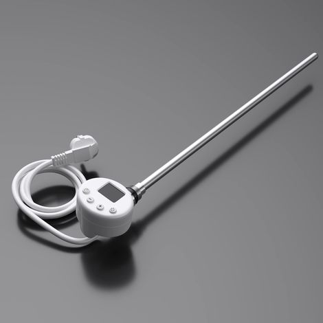 doporro Elemento Riscaldante per Acqua Acciaio Inox, Elemento Elettrica per Radiatori da bagno 1000 W concon Display LCD