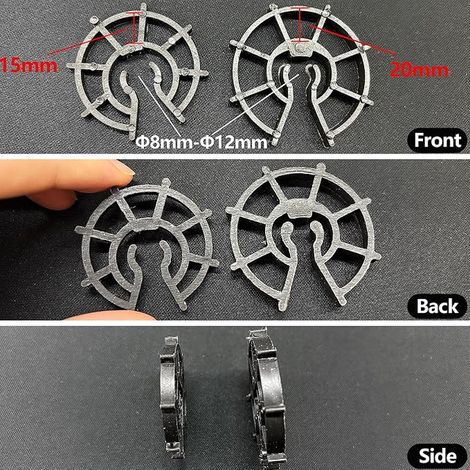Plastic Frame Wedges for Steel Bars Diameter 8 to 12 mm Vertical Fixing Reinforcement Plastic Wedges for Reinforced Concrete Slab Formwork Accessory to Clip 20 mm (1/4)