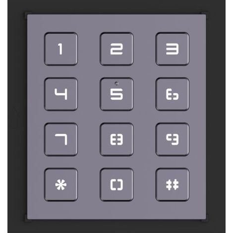Hikvision DS-KD-KP clavier intercom noir 12 boutons