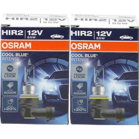 OSRAM Cool Blue Intense HIR2 9012 - 5000K Xenon-Look - Halogen (2 Stück)