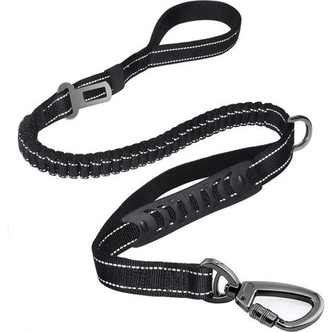 Guinzaglio Sleep Riem - Elegante e resistente per cani - Appositamente progettato per cani di taglia grande fino a 68 kg - Lunghezza 1,2-1,8 metri - Riflettente - Ammortizzante (1/5)