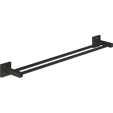 Grohe QuickFix Start Cube - Toallero doble, negro mate 411042430 (1/2)