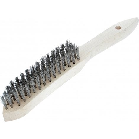 Soudure Accessoire Brosse A Main 4 Rangs Inox Bois