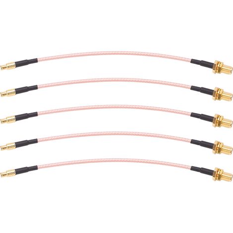 5 Stück HF-Koaxialkabel mit geringer Dämpfung, MCX-Stecker auf SMA-Buchse Adapterkabel TFL‑316‑10 50Ω (1/5)