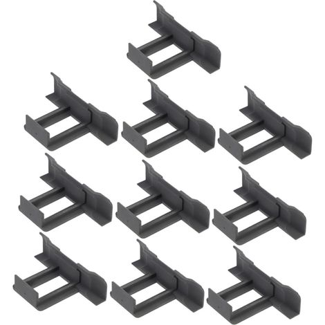 Pince de Drainage pour Panneau Solaire 35mm Lot de 10 Abs Noir Léger, Installation Facile, Évacue les Débris et Limite la Boue, Format 10 Pièces pour Modules Photovoltaïques (1/5)
