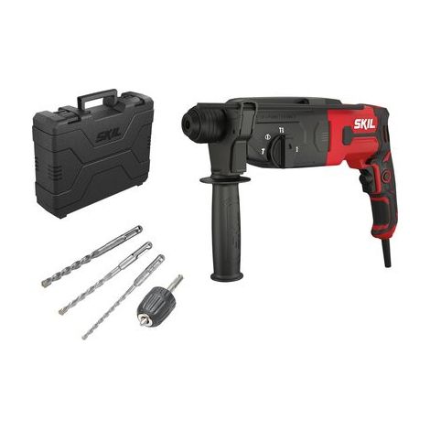 Perforateur burineur 850W – Force d'impact 2.8J – Vitesse 0-980 tr/min – Mandrin SDS+ pour béton armé – Skil