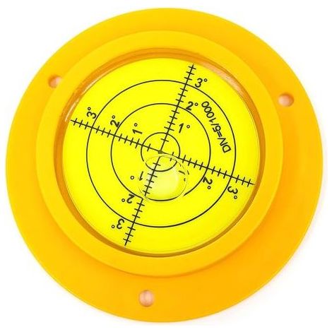 Niveau à bulle rond de précision 90 mm avec trous de montage pour camping car (1/5)