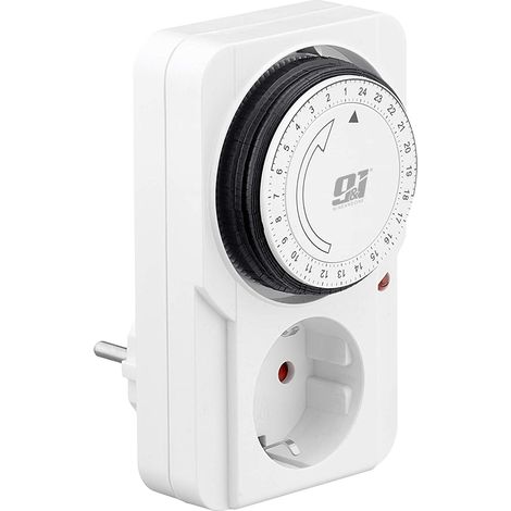Orion91 pack x 2 units analog programmer ip20 24h-15min white nine&one - spazioluzio (1/5)