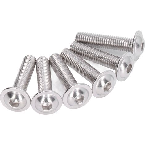 Lot de 50 boulons à tête cylindrique à six pans creux en acier inoxydable A2-70, M8x30 mm (1/5)