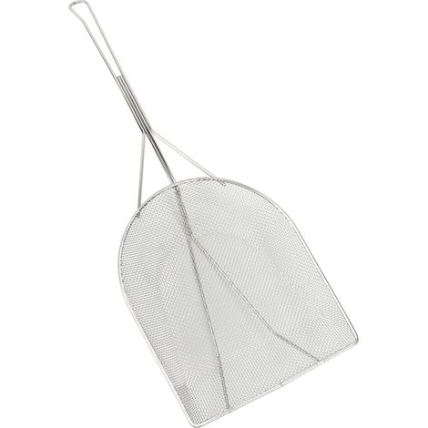 Colino a cucchiaio in acciaio inox – schiumatoio – fessura – molto pratico – morsetto da 2-5 cm