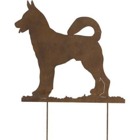 Déco de jardin Chien en métal 52cm
