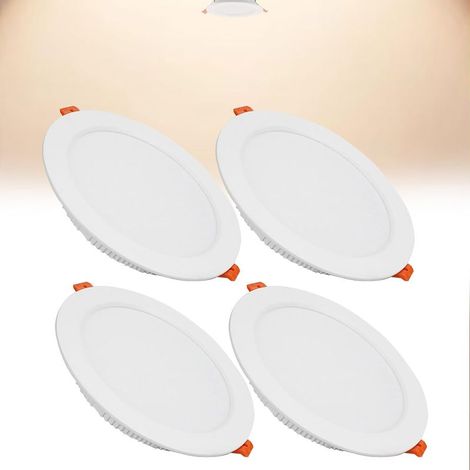 Lot de 4 spots LED encastrés 5W 500 lm, blanc neutre 4000K, super plats (1/5)