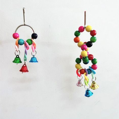 Jouet pour perruche en cage, accessoires pour cage à oiseaux, jouet pour perruche, jouet pour perroquet (1/4)