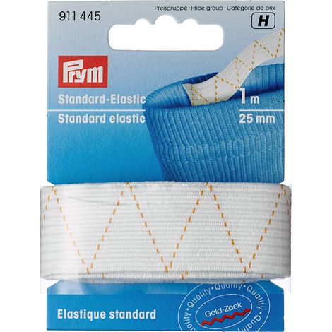 Prym Elastic, White, 20 mm, Weiß, 1 m (1/4)