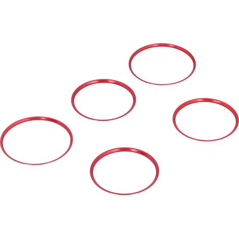 5 pièces grilles d'aération voiture anneaux décoration pour Mercedes CLA GLA 2013-2018 rouge (1/5)