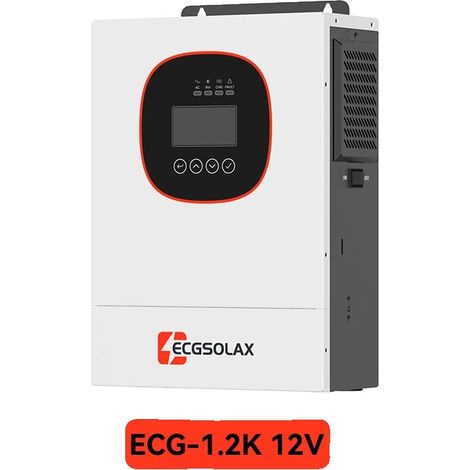 Inversor solar híbrido, WiFi integrado, capacidad para funcionar fuera de la red, 1,2 kW, 12 V, 220-240 V. (1/2)