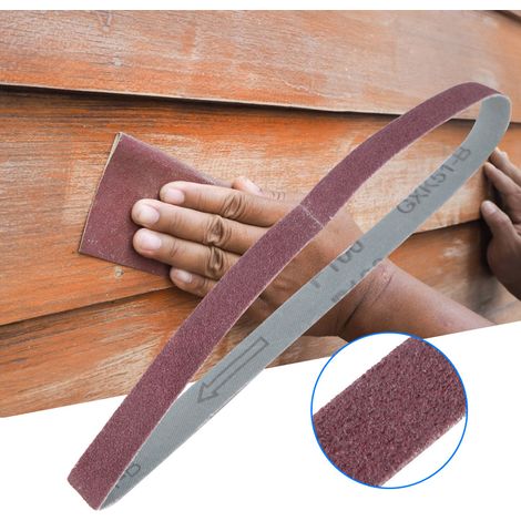 10 Stück 452x15 mm Ersatzschleifbänder für Bandschleifer, Körnung 40-120 (60)
