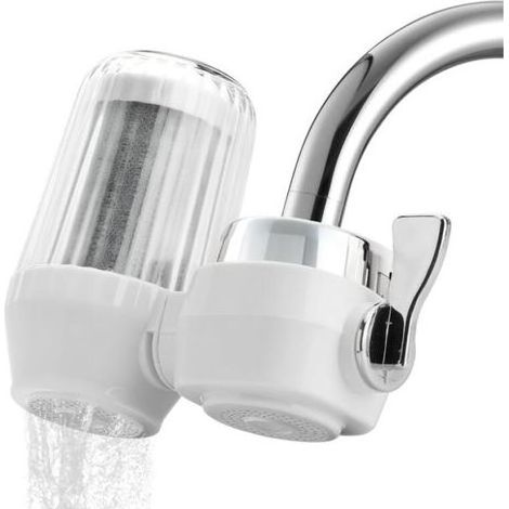 Purificateur d'eau pour robinet, filtre pour robinet domestique, élimine efficacement le chlore, le sable et les odeurs, filtre purificateur d'eau à double mode. (1/5)