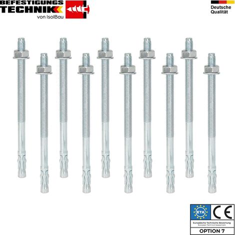 IsolBau Mechanischer Anker ETA Schwerlastanker M10x170mm 10 Stk. (1/5)