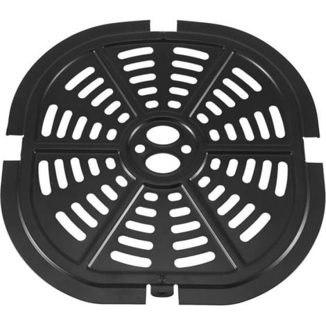 Poêle À Frire À Air - 20 x 20 cm - Compatible Friteuse À Air Carrée 5 L - Acier Revêtu Antiadhésif - Noir - 1 Pièce (1/4)