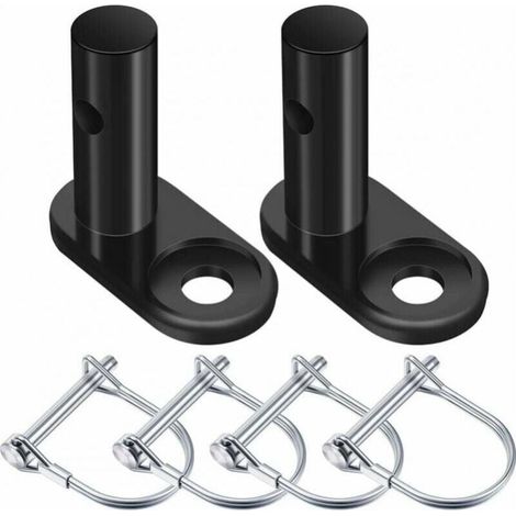 2 jeux de connecteurs de remorque de vélo, adaptateur de montage de remplacement d'attelage de remorque en acier, adaptateur d'accessoire de connecteur de vélo (1/5)