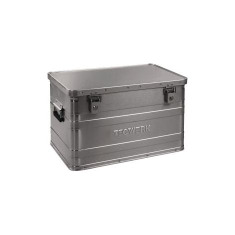 Caja de aluminio L595xB390xH380mm 70l con cierre plegable y cerradura de cilindro TECWERK (1/2)