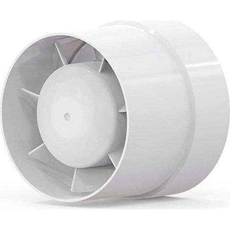 Extracteur d'Air Axial 100mm Économique 12W 130m³ Conduit Ligne pour Salle de Bain Cuisine Cave