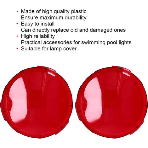 Lot de 4 verres incandescents Pentair 78900800 – Bleu/rouge 7,5 pouces – Remplacement pour lampe de piscine Aqualight