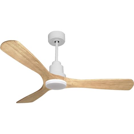 Ventilatore da soffitto Reversibile Termostato Dimmabile Wifi Motore CC Tetti inclinati Telecomando Luce a tre toni Hypersilence Memoria Shopify Vendible (AUTOMATICO) PURLINE ParosD132C04LED64466