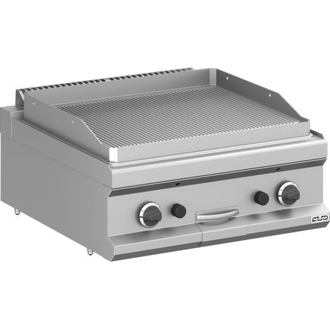 Plancha à gaz - 70 cm - Plaque rainurée - Arilex