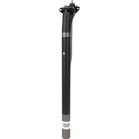 Schwarze, leichte Carbonfaser-Fahrradsattelstütze für Mountainbikes und Rennräder, Sattelstützenrohr 31,6 mm (1/5)