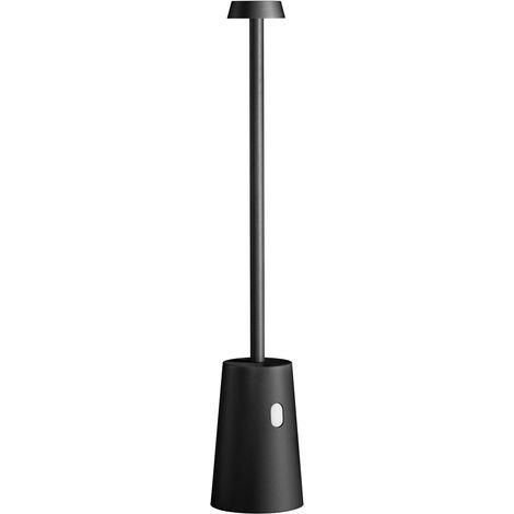 Lampada da tavolo led ricaricabile IP54 mod. Tag colore nero