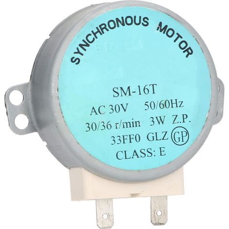 Moteur de plateau tournant pour four à micro-ondes SM 16T, moteur synchrone d'origine en aluminium et cuivre pour four à micro-ondes Galanz AC30V. (1/5)