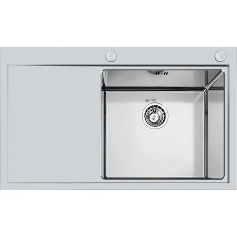 Foster Master 86.1V.FT Fregadero empotrado Rectangular Acero inoxidable (1/2)